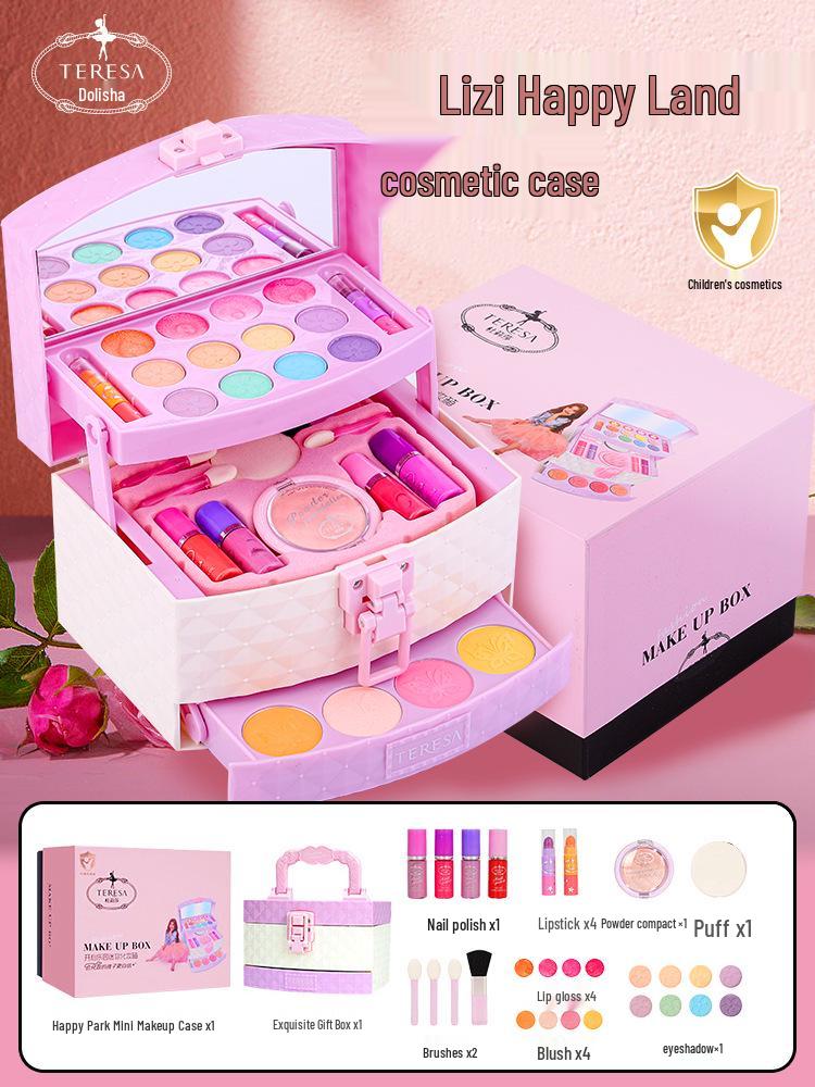 Dollysa Princess Makeup Set for Kids - Dress Up Gift Box for Girls
