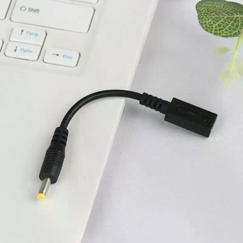 USB Charging Adapter Cable Controller Power Wire with LED Indicator for Portable 2 in 1 Devices Quick Charge