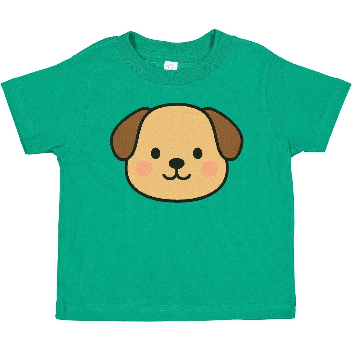 

Inktastic Cute Smiling Puppy Face Baby T-Shirt Brown Infant Tees Shower Clothing 120