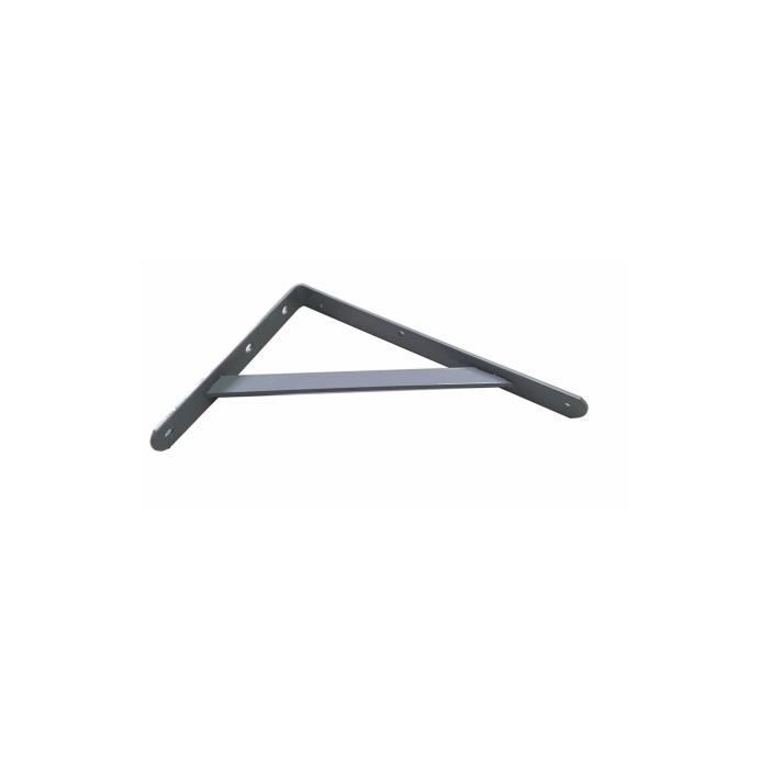 Equerres D'acier Gris Argent Fortex 20x30cm - GENERIQUE - Lot De 2 - Haute Résistance