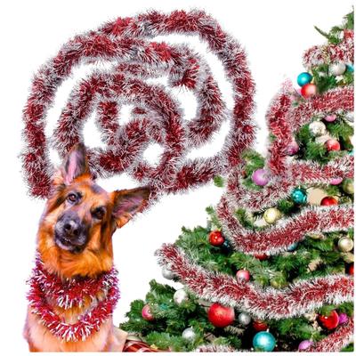 Christmas Tree Chain Red and Silver Decoration Christmas Garland