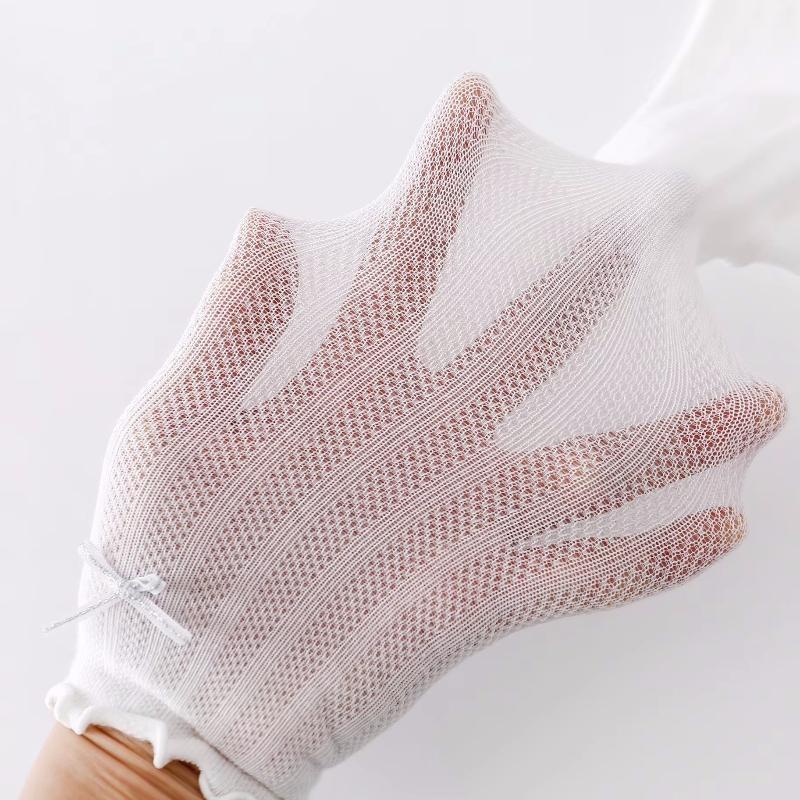 Dünne Netz-Leggings für Baby-Mädchen, Neugeborene, Baumwolle, Weiche Gestrickte Strumpfhosen für Kleinkinder, Süße Schleifen-Strumpfhosen, Sommer, 0-24 Monate