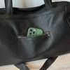 Große Kapazität PU-Tragetasche für Damen, lässige Schulterhandtasche mit Lederbesatz