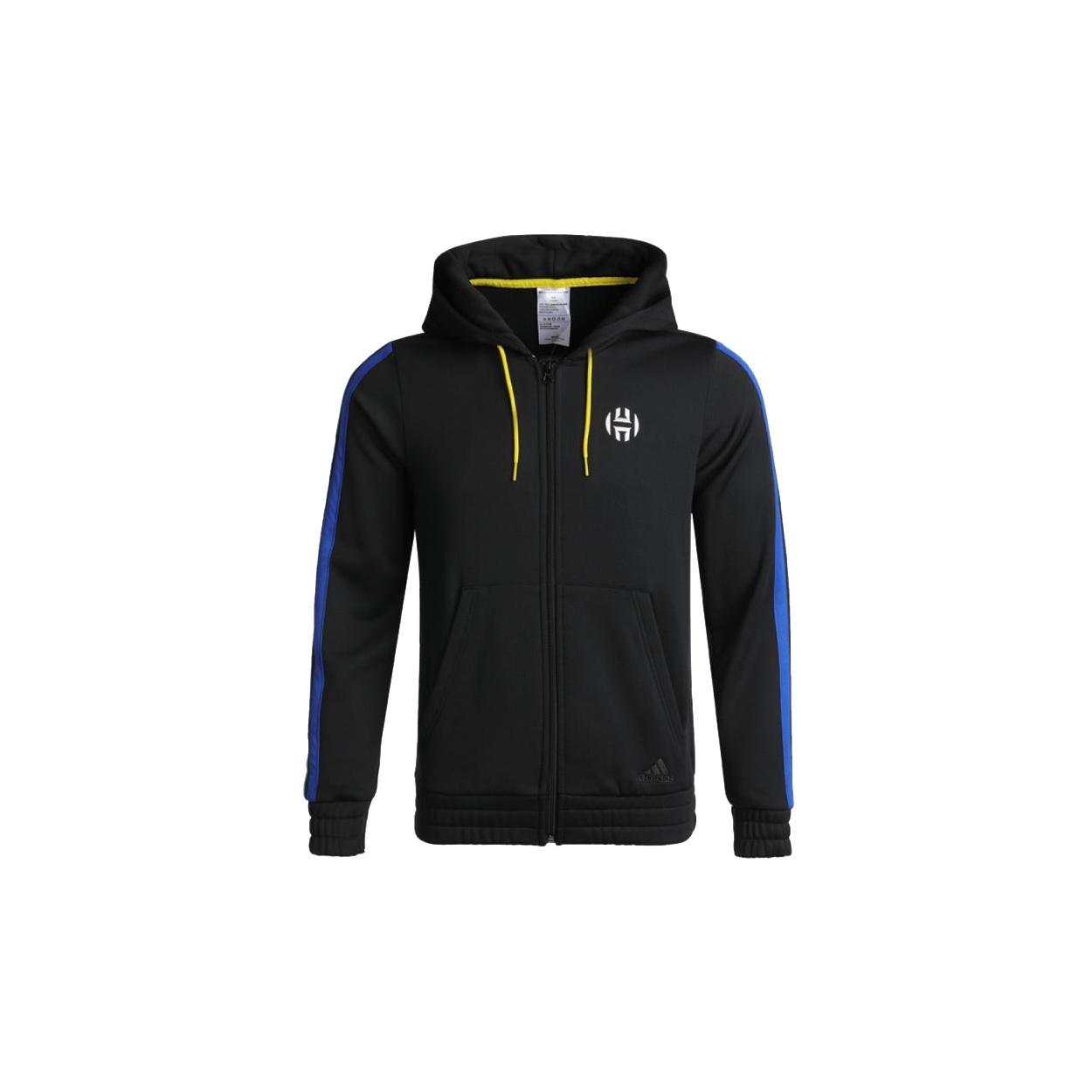 adidas Hrdn Fleece Fz Sports Jacket Black Men s GP7619 M