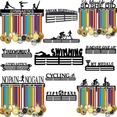 Vitrine Ultime pour Médailles de Marathon: Support, Cintre et Organisateur Premium pour Embellir Votre Mur, Idéal pour les Sports de Course à Pied