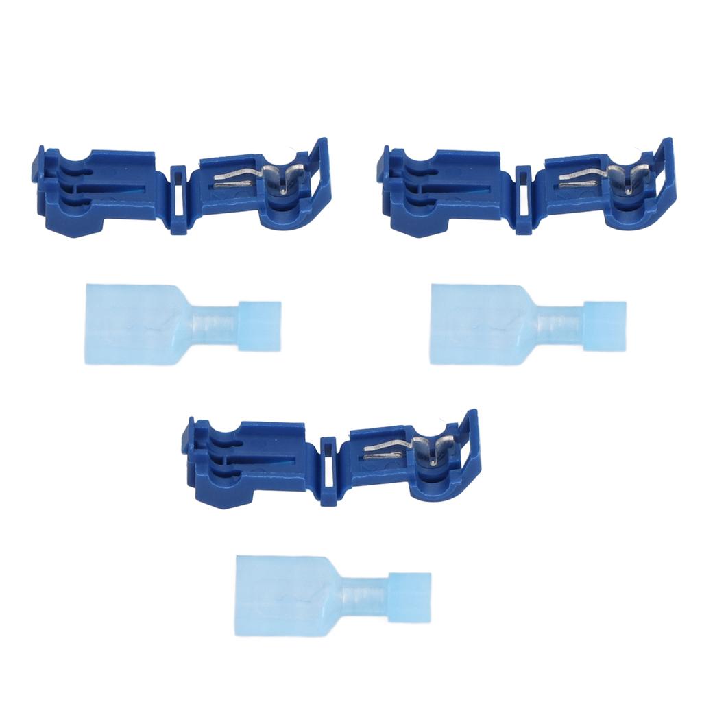 120Pcs T Tap Wire Connectors Self Stripping Quick Splice Wires Terminals MDFN2‑250