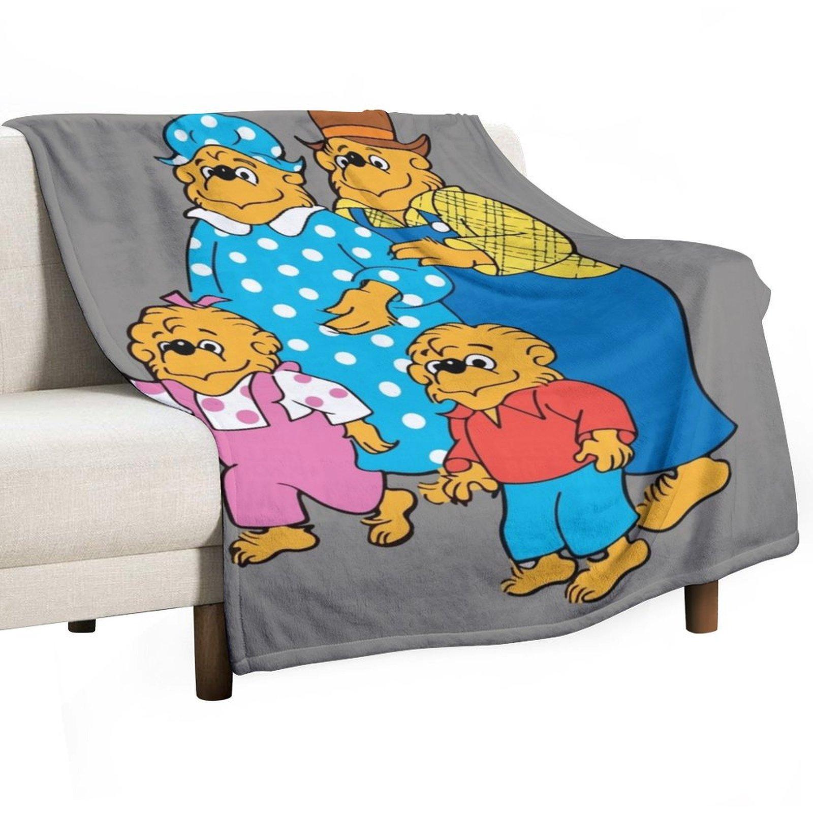The berenstain bears family Throw Blanket Furry Furrys Winter beds Blankets For Bed Blankets 30x40in
