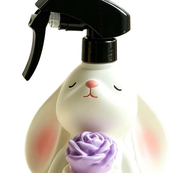 Cute Rabbit Spray Bottle, Fine Mist Water Sprayer, 280ml Plant Mister Gardening Mister Bottle for Flower Watering Home Cleaning
