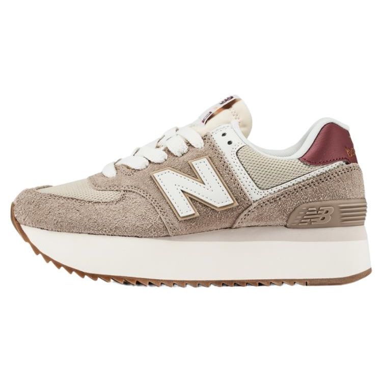 

New Balance 574+ Driftwood Washed Burgundy Sea Salt Women s WL574ZKA 38