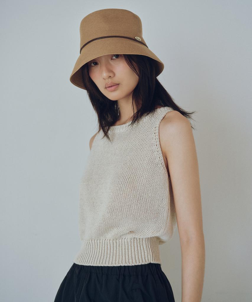 Yulago Paper Boatneck Knit Sleeveless
