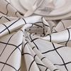 Polyester Baumwolle Ländlich Karomuster Weiß Grau Geometrisch Rechteckig Tischdecke Couchtisch Tischdecke Tischdecke