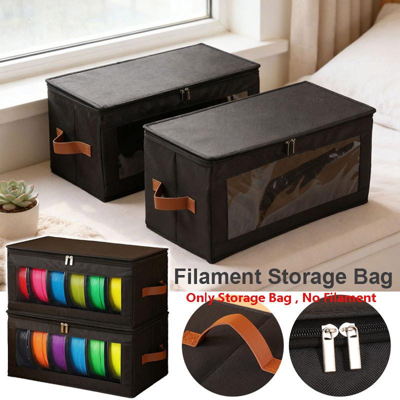 3D Printing Filament Storage Box Dustproof Moisture Proof Holder For 6 Rolls Long Filament Home Office Organizer Container Case