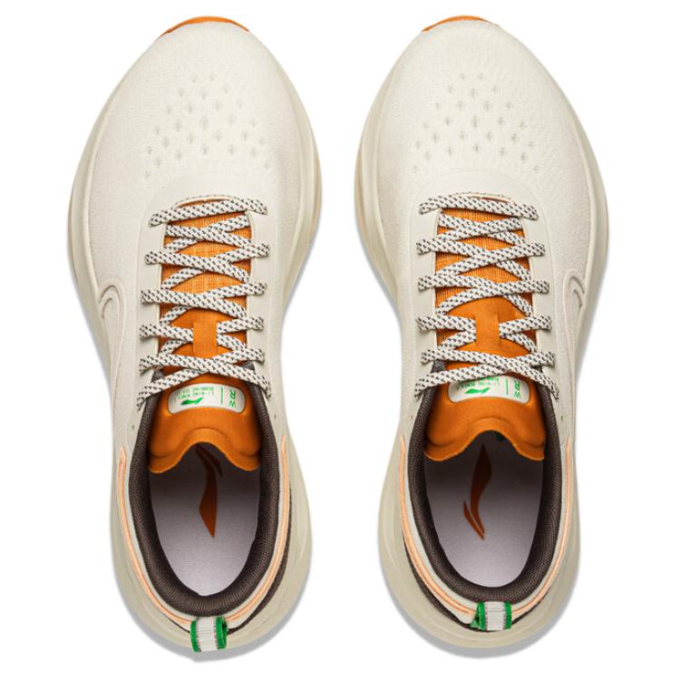 Li Ning Jing Hong Comfortable Versatile Durable Non-Slip Low-Top Casual Running Shoes Women Sneaker Beige ARHU018-3