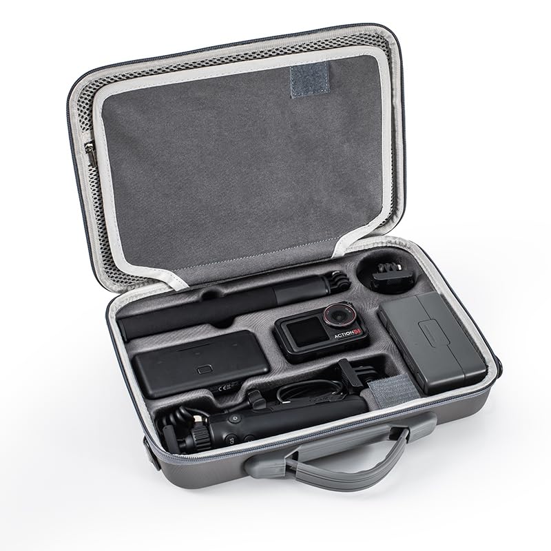 Osmo Action 5 Pro Case Compatible with Osmo Action 3 Storage Case Waterproof Accessories Portable Storage Shoulder Bag Waterproof Portable Shockproof