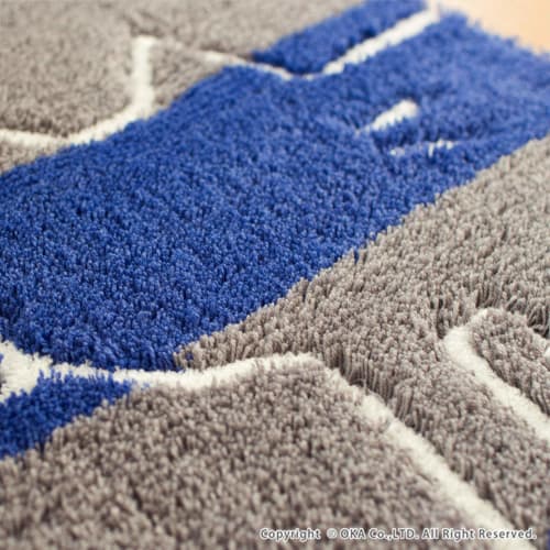 Oka (OKA) Uchineko Regular Size Litter Mat, Approx. 60 x 60 cm (White)