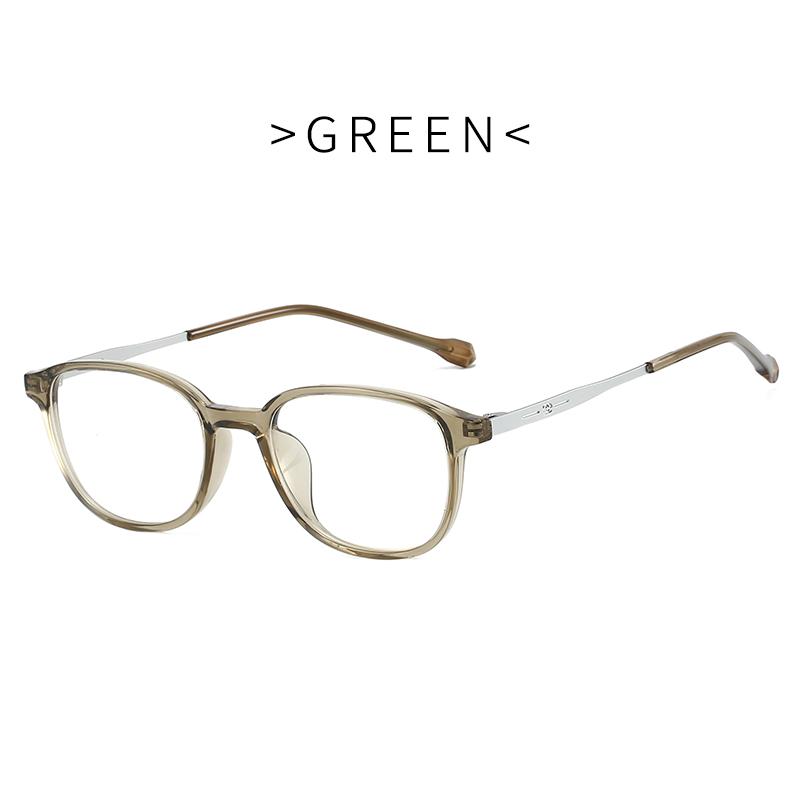 Comfortable Lightweight Glasses Frame Ultralight TR Metal Square Frame High Quality Anti Blue Light Optical Eyeglasses
