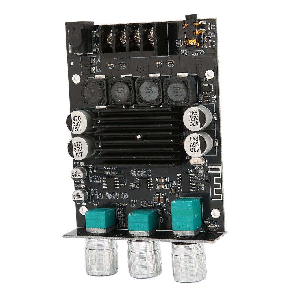 Power Amplifier Module Dual Channel Subwoofer 100Wx2 DC12‑24V BT 5.0 Sound Amplifier Board ZK‑1002T