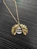 European-American Sunflower Pendant Necklace: Couple's Floral Alloy Jewelry Fantasy Gift