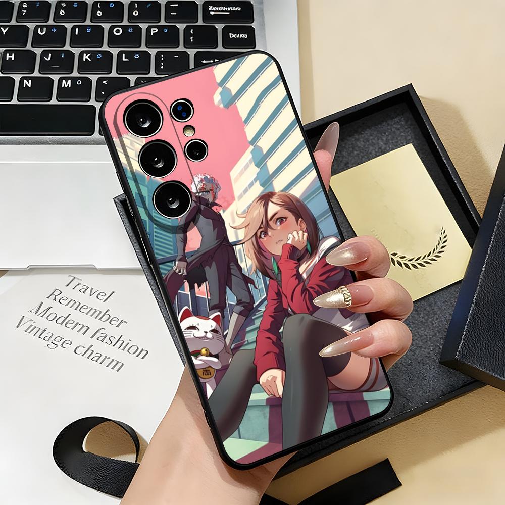 ANIME D-Dandadans Phone Case For Samsung S26 S25 S24 FE S23 S22 S21 Plus S20 Ultra Note20Ultra Black Soft Shell