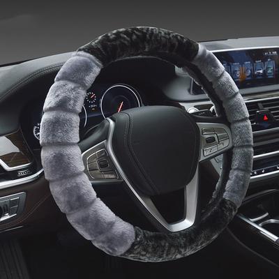Winter Super Soft Plush Car Steering Wheel Cover Universal,Warm Faux Fur Auto Handlebar On the Steering-Wheel