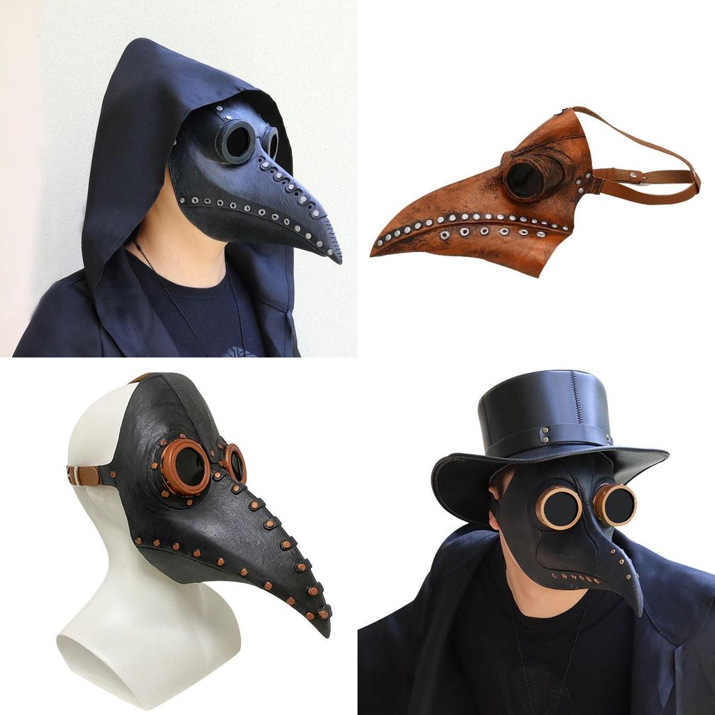 Intricately Designed Plague Doctor Bird Mask Perfect For Steampunk Halloween Costume