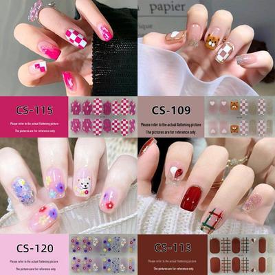 No-Bake 3D Waterproof Long-Lasting Nail Stickers for Women - Detachable & Wearable