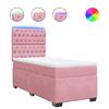 Maison Exclusive - Sommier à lattes de lit avec matelas Rose 100x200 cm Velours