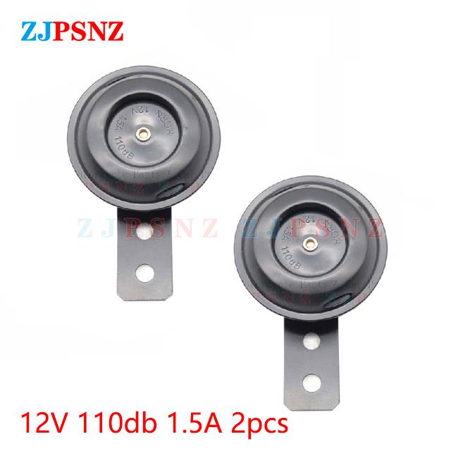 Horn 6V 12V 24V 36V 48V 60V 72V Scooter e-Bike Motorcycle Electric Horn Kit Waterproof Round Super Loud Horn Speaker 105db 110db