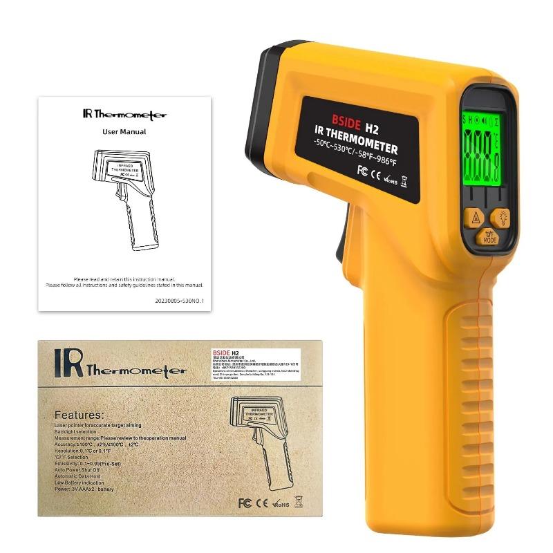 Infrared Thermometer -50~530C Professional 12:1 Digital IR-LCD Temperature Meter Non-contact Laser Thermometers Pyrometer