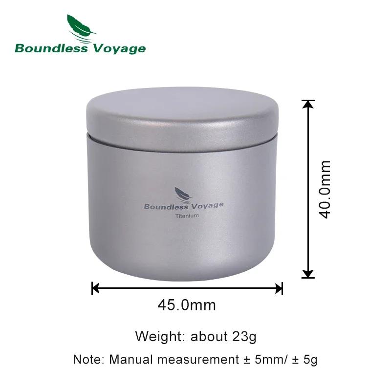 

35ml Mini Storage Titanium Tea Jar Box for Coffee Tea Candy Container Cans Spices Tea Caddies Teaware