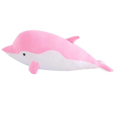 TWDRTDD Plüsch Delfin Tierpuppe Spielzeug, Delfinkissen, Flauschige Niedliche Cartoon Plüsch Delfinpuppe, Lustiges Stofftier, Raumdekoration, Geburtstagsgeschenk,