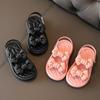 Summer Girls Sandals Non-slip Soft Bottom Student Princess Cool Shoes Open Toe Baby Girls Beach Princess Sandals
