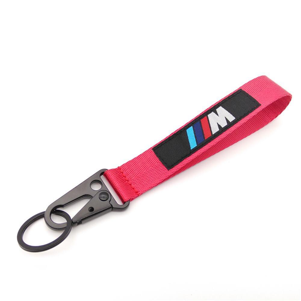Car Emblem Keychain Rings Nylon Lanyard Pendant Keyring Decoration Gifts For BMW E39 F30 F20 E60 E90 E46 G30 E87 E70 E53 X3 X5 X vdkc30