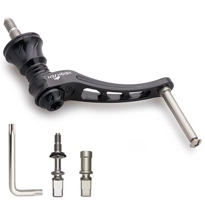 VERHÖHEN 45-50mm Verstellbarer Rollengriff (Kein Knopf) für Shimano und Daiwa Arch Series Spinnrollen (Schwarz, 45-50mm Verstellbar) (883)