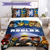 3pcs Roblox Design Cover Set - HD Printed Bedding with 1 Cover and 2 Pillowcases - Perfect for Home and Dorm Decor