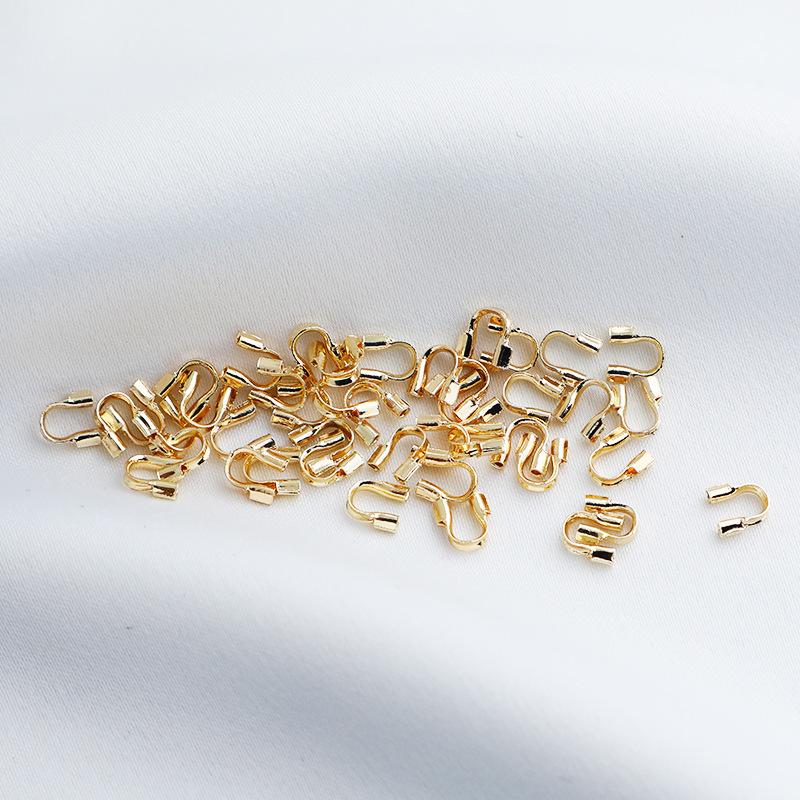 14K Gold Filled Farbechalter U-Form Drahtschutz Verschluss für Armband & Halskette DIY