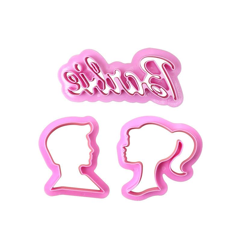 3Pcs/set Wedding Fondant Embosser Man Woman Cookie Fudge Cutters Biscuit Moulds Icing Candy Baking Decorating Kitchen Cake Tools