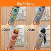 Cartoon Pattern Plastic Water Bottle With Leakproof Seal For Kids And Travel