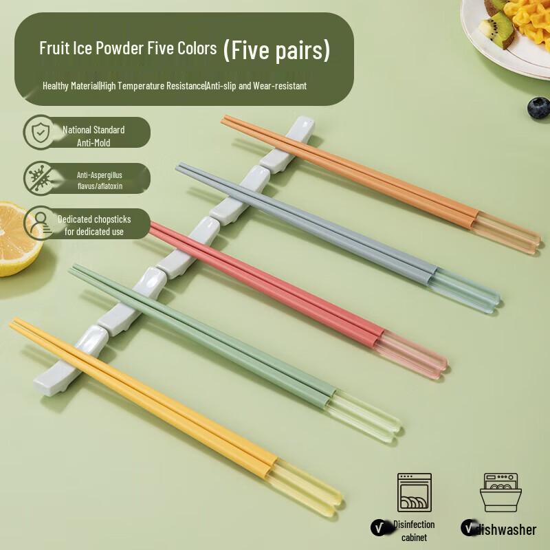 Kangbache Colorful Alloy Chopsticks Set