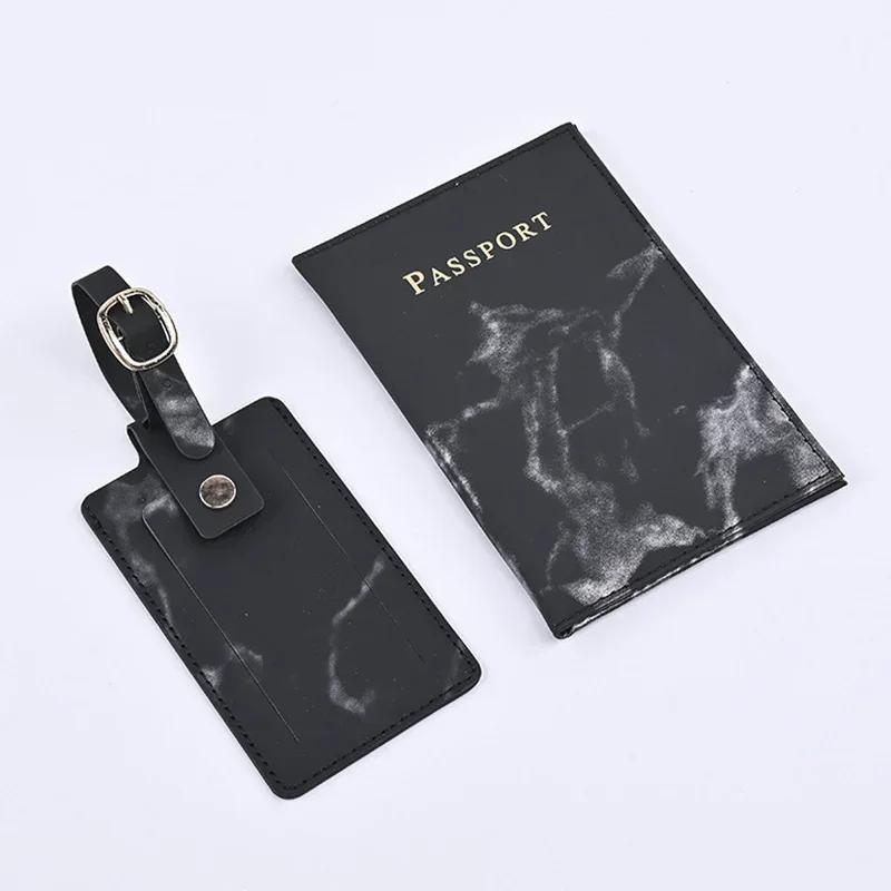 Travel Passport Cover Luggage Tag Set Women ID Card Passport Holder Cover Case Credit Card Holder Ticket Clip Travel Accessories