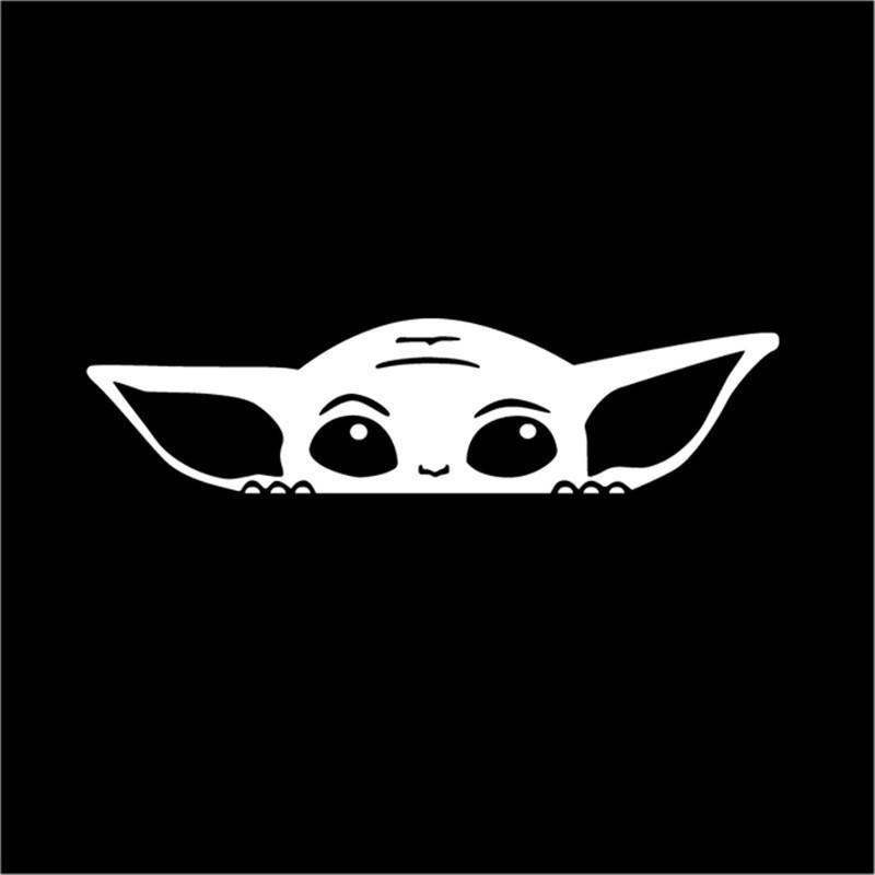 

Yoda Peeking Car Window & Toilet Decals - Cartoon Decoration Stickers for Cars 18 cm