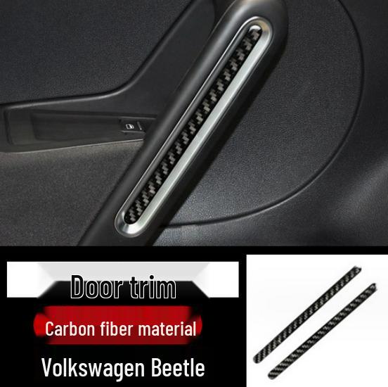 Carbon Fiber Interior Gear Shift Door Handle Patch for Volkswagen New Beetle Center Console