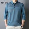 Yalu Men's Casual Long-Sleeve Polo Shirt
