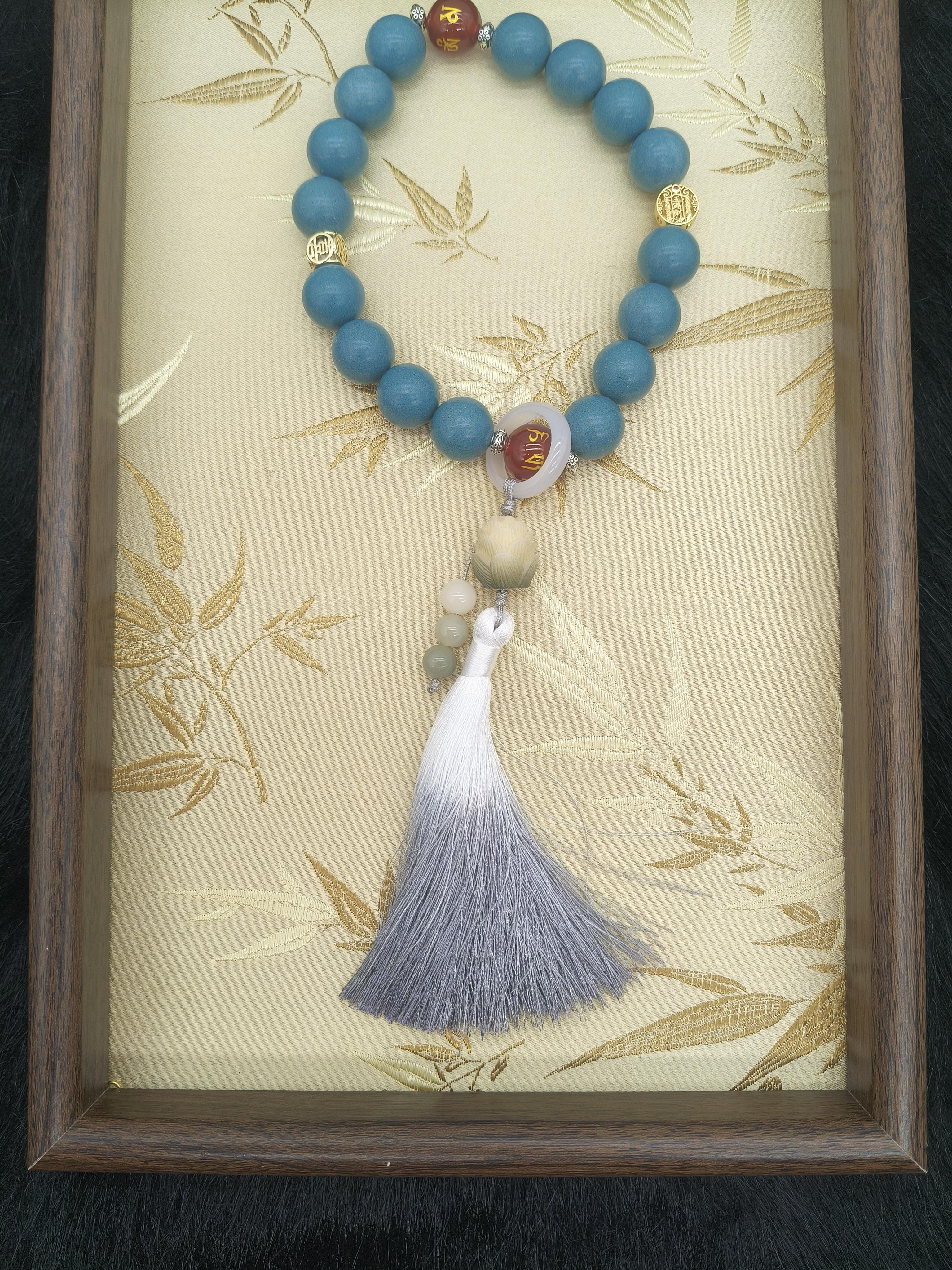 Blue-Green Tassel Zen Calm Incense Handheld