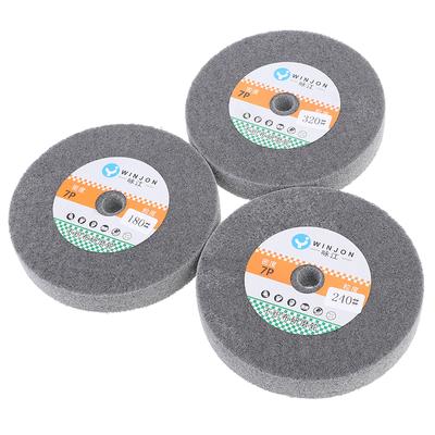 Ruota di lucidatura in acciaio inossidabile 150*25mm Ruota abrasiva per smerigliatrice da banco