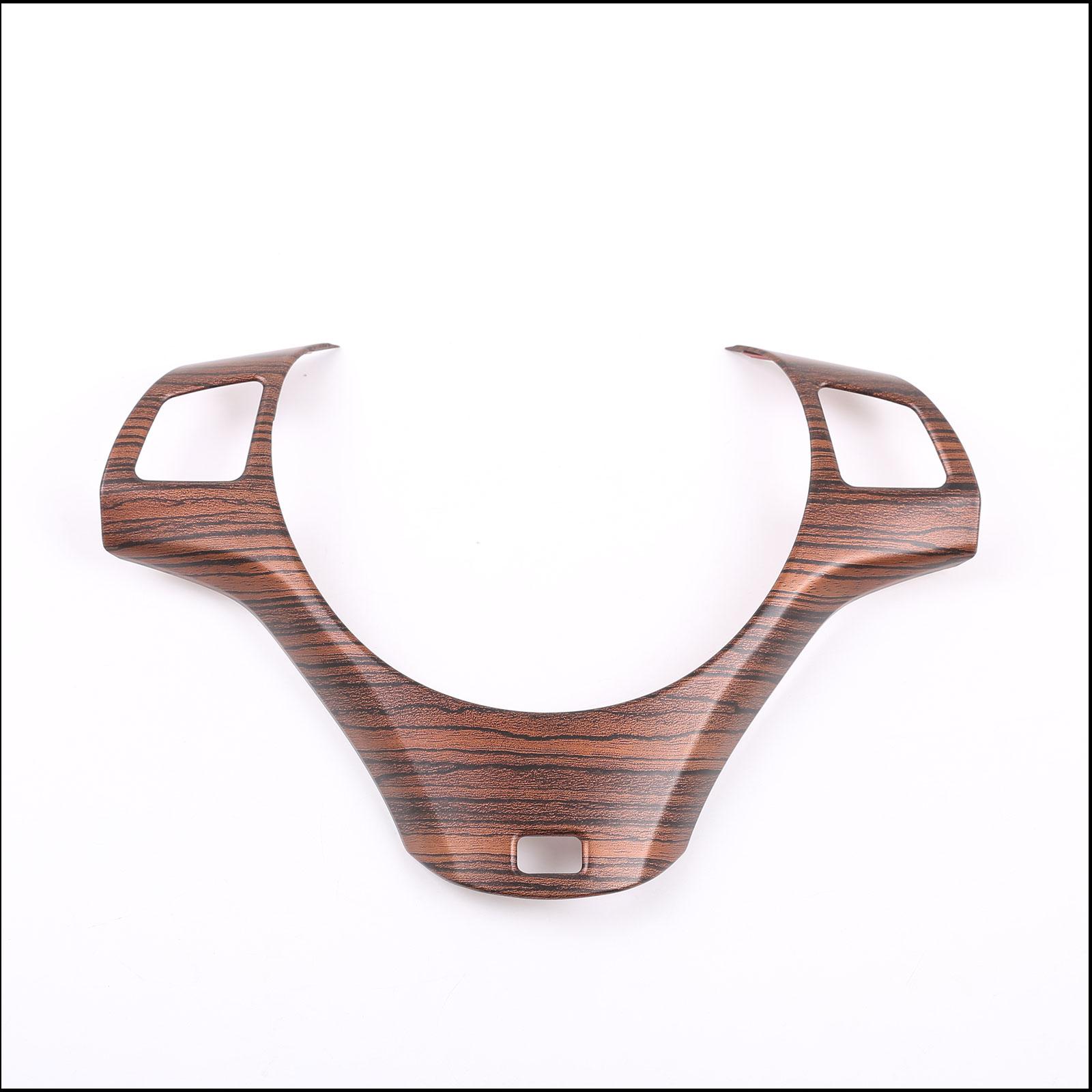 cheya Car Steering Wheel Button Decoration Frame Trim for BMW 1 3 Series E82 E84 E87 E90 E92 E93 2004-2012 Interior Accessories pine grain B