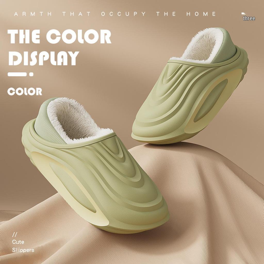 Men's & Women's Waterproof Winter Slippers: Indoor/Outdoor Non-Slip, Plush-lined, Thick Sole