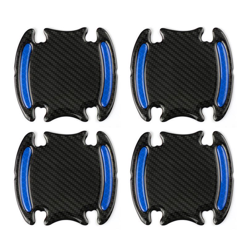 Reflective Carbon Fiber Car Door Handle Protector Strip