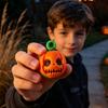 3D Printed Pumpkin Toy Rotating Halloween Fidget Toy, Stress Relief Ghost Face Reduction Spinner, for Keychain Pendant Themed Desk Toys