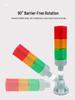 West Germany 24V LED Tri-Color Warning Light: Red, Yellow, Green, Constant/Flashing Modes